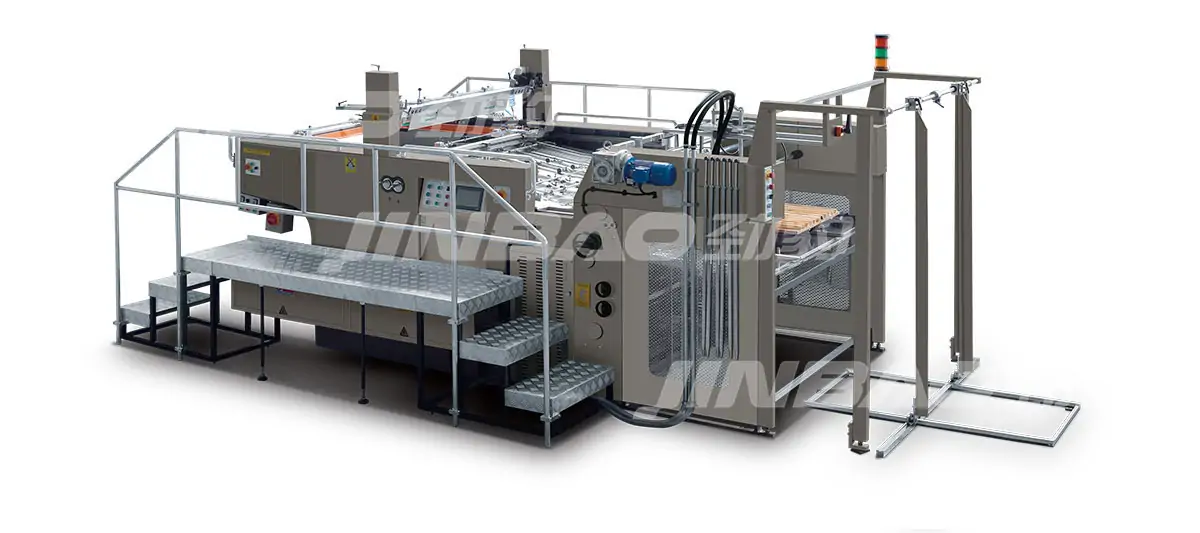 Industrial fully automatic silk screen printing machine for high-volume production